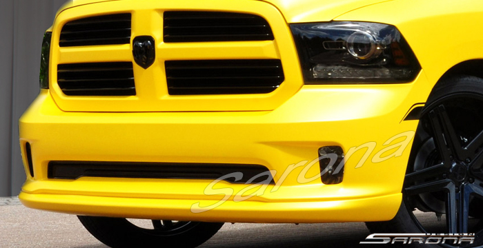 Custom Dodge Ram  Truck Front Lip/Splitter (2013 - 2018) - $399.00 (Part #DG-042-FA)